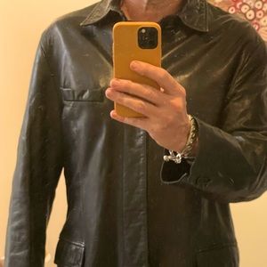 VINTAGE DKNY MID 90s LEATHER DRIVING JACKET